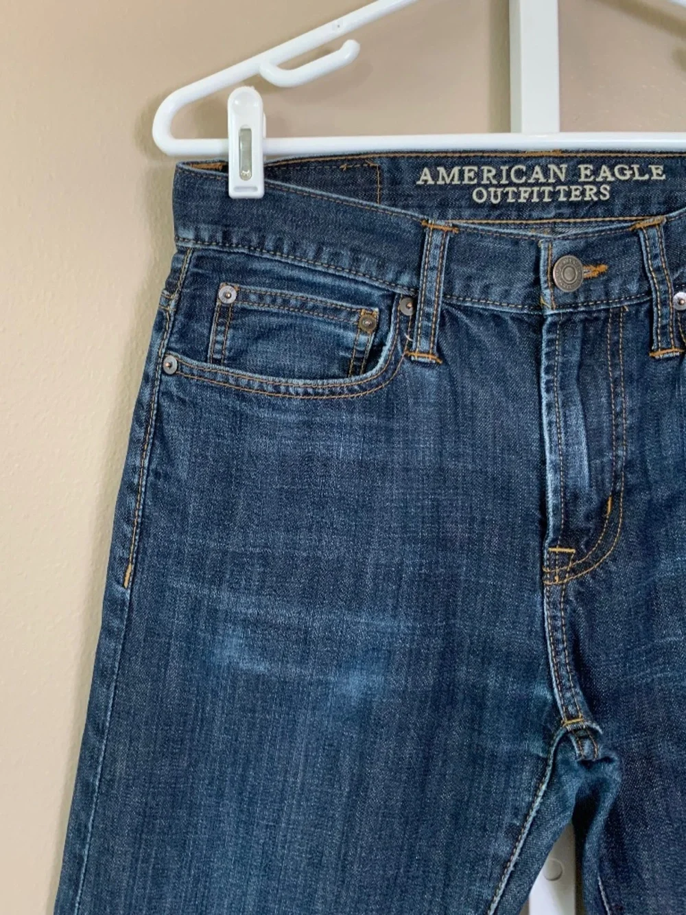 American Eagle Distressed Wash Slim Jeans